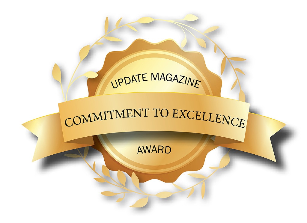 An image of the Commitment to Excellence Award, given to de Havilland Memories for wedding stationery in 2024