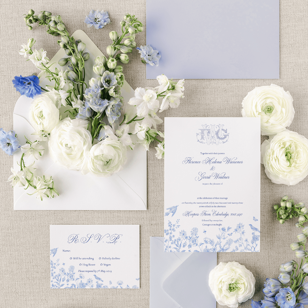 Elegant wedding invitations